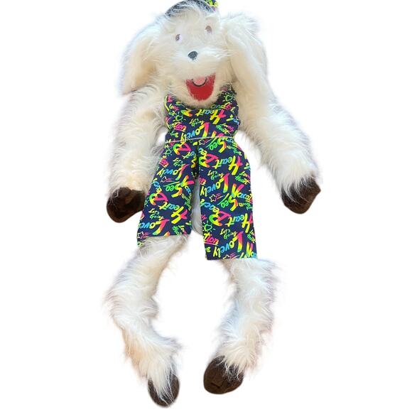 James Bone the Dog Hand Puppet in Hippie Clothes 40 Inches Long - Picture 2 of 10